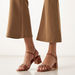 Celeste Women's Solid Sandals with Block Heels and Buckle Closure-Women%27s Heel Sandals-thumbnailMobile-0