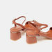 Celeste Women's Solid Sandals with Block Heels and Buckle Closure-Women%27s Heel Sandals-thumbnail-3
