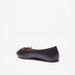 Celeste Women's Solid Round Toe Ballerina Shoes with Bow Applique-Women%27s Ballerinas-thumbnail-1