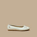Celeste Women's Solid Round Toe Ballerina Shoes with Bow Applique-Women%27s Ballerinas-thumbnailMobile-2