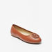 Celeste Women's Accent Detail Slip-On Round Toe Ballerina Shoes-Women%27s Ballerinas-thumbnailMobile-0