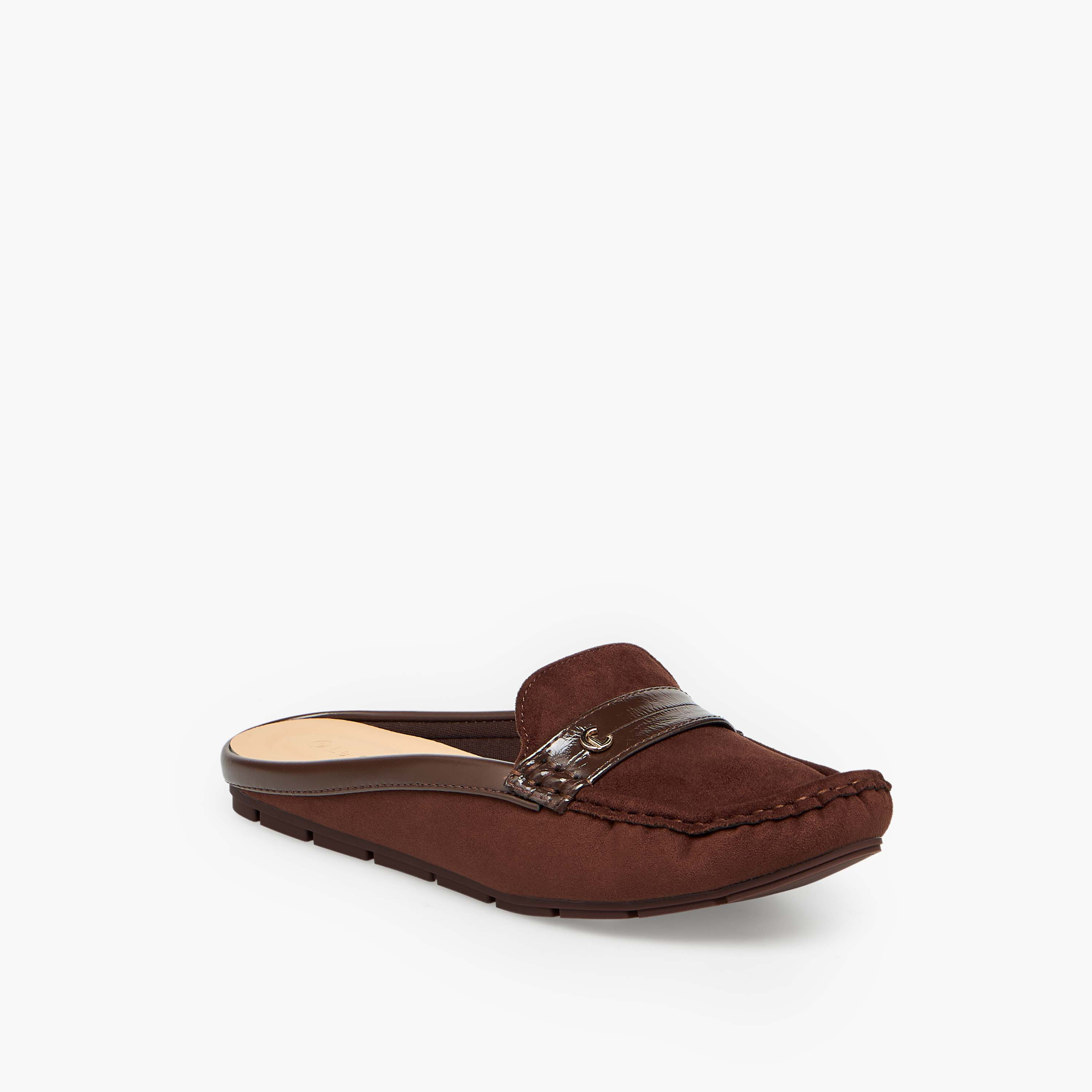 حذاء ميول شمواه سهل الارتداء للنساء من لو كونفورت-women-shoes-flats-mules-image-2
