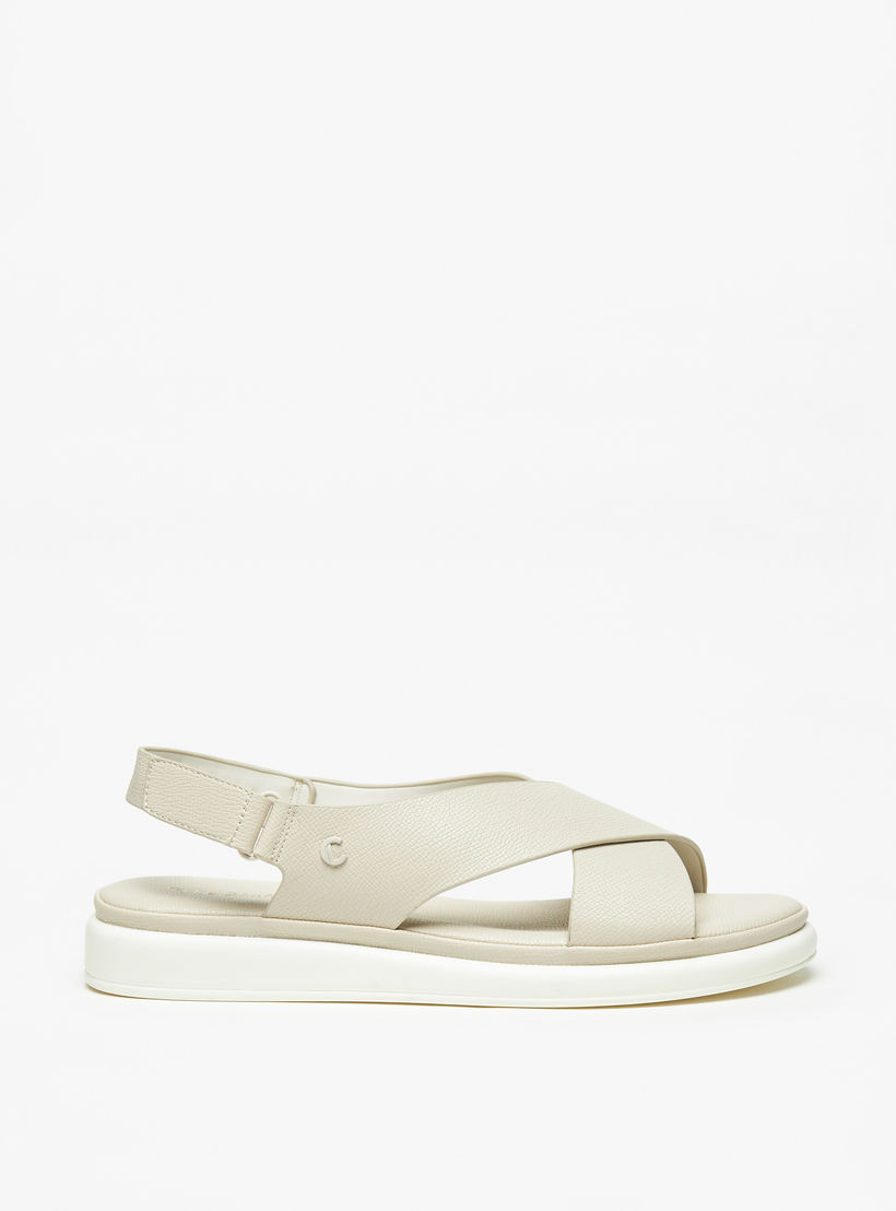 صندل مريح بارز الملمس بشريط إغلاق للنساء من لو كونفورت-women-shoes-flats-sandals-image-3