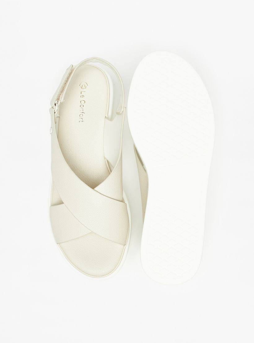 صندل مريح بارز الملمس بشريط إغلاق للنساء من لو كونفورت-women-shoes-flats-sandals-image-4