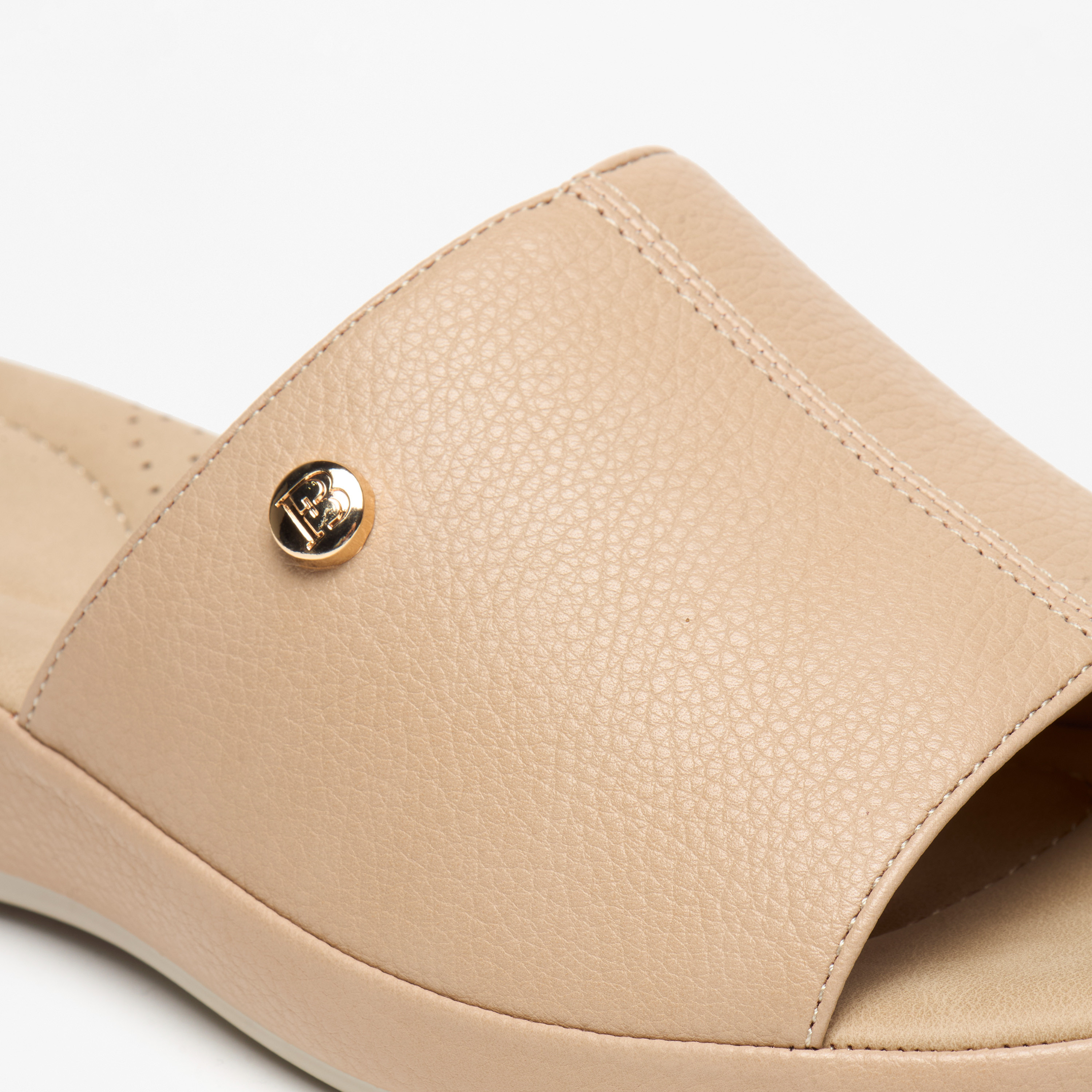 Flora Bella Textured Open Toe Slip-On Sandals with Metallic Trim-women-shoes-flats-sandals-image-5