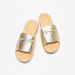 Le Confort Metal Accent Slip-On Flatform Sandals-Women%27s Flat Sandals-thumbnailMobile-1