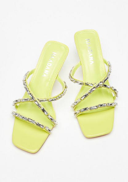 Haadana Embellished Slip-On Sandal with Stiletto Heels-Women%27s Heel Sandals-image-2