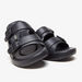 Le Confort Open Toe Slip-On Sandals with Flat Heels-Women%27s Flat Sandals-thumbnail-3