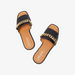 Celeste Women's Solid Slip-On Slide Sandals with Chain Detail-Women%27s Flat Sandals-thumbnailMobile-1