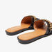 Celeste Women's Solid Slip-On Slide Sandals with Chain Detail-Women%27s Flat Sandals-thumbnailMobile-2
