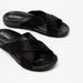 Le Confort Embellished Cross Strap Slip-On Sandals-Women%27s Flat Sandals-thumbnailMobile-3