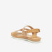Le Confort Strappy Flat Sandals with Hook and Loop Closure-Women%27s Flat Sandals-thumbnailMobile-1