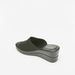 Le Confort Textured Slip-On Sandals with Wedge Heels-Women%27s Heel Sandals-thumbnail-1
