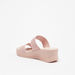 Le Confort Textured Slip-On Sandals with Flatform Heels-Women%27s Heel Sandals-thumbnail-2