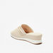 Le Confort Pleat Detail Slip-On Sandals with Wedge Heels-Women%27s Heel Sandals-thumbnail-1