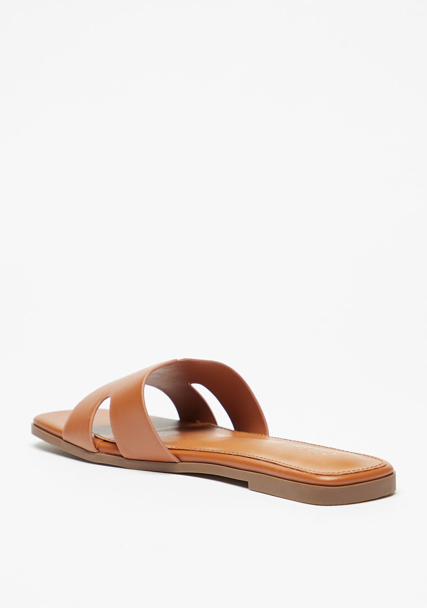 Celeste Women's Cutout Detail Slip-On Sandals-Women%27s Flat Sandals-image-1