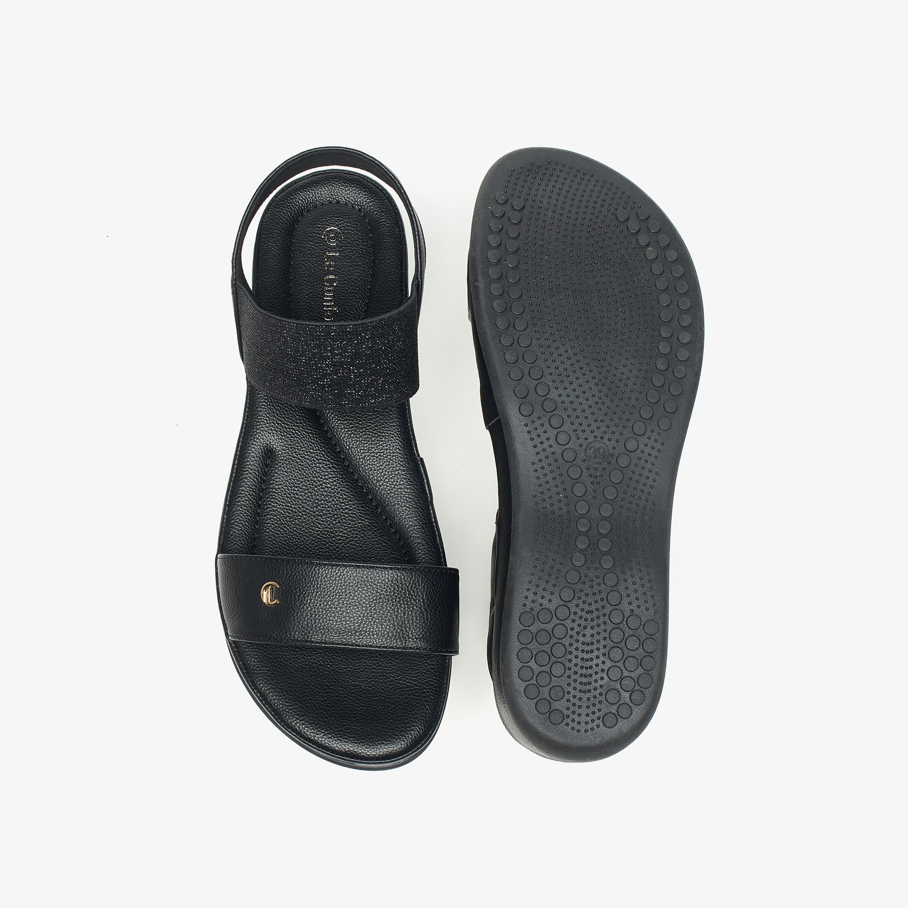صندل مريح سهل الارتداء بأحزمة من لو كونفورت-women-shoes-flats-sandals-image-4