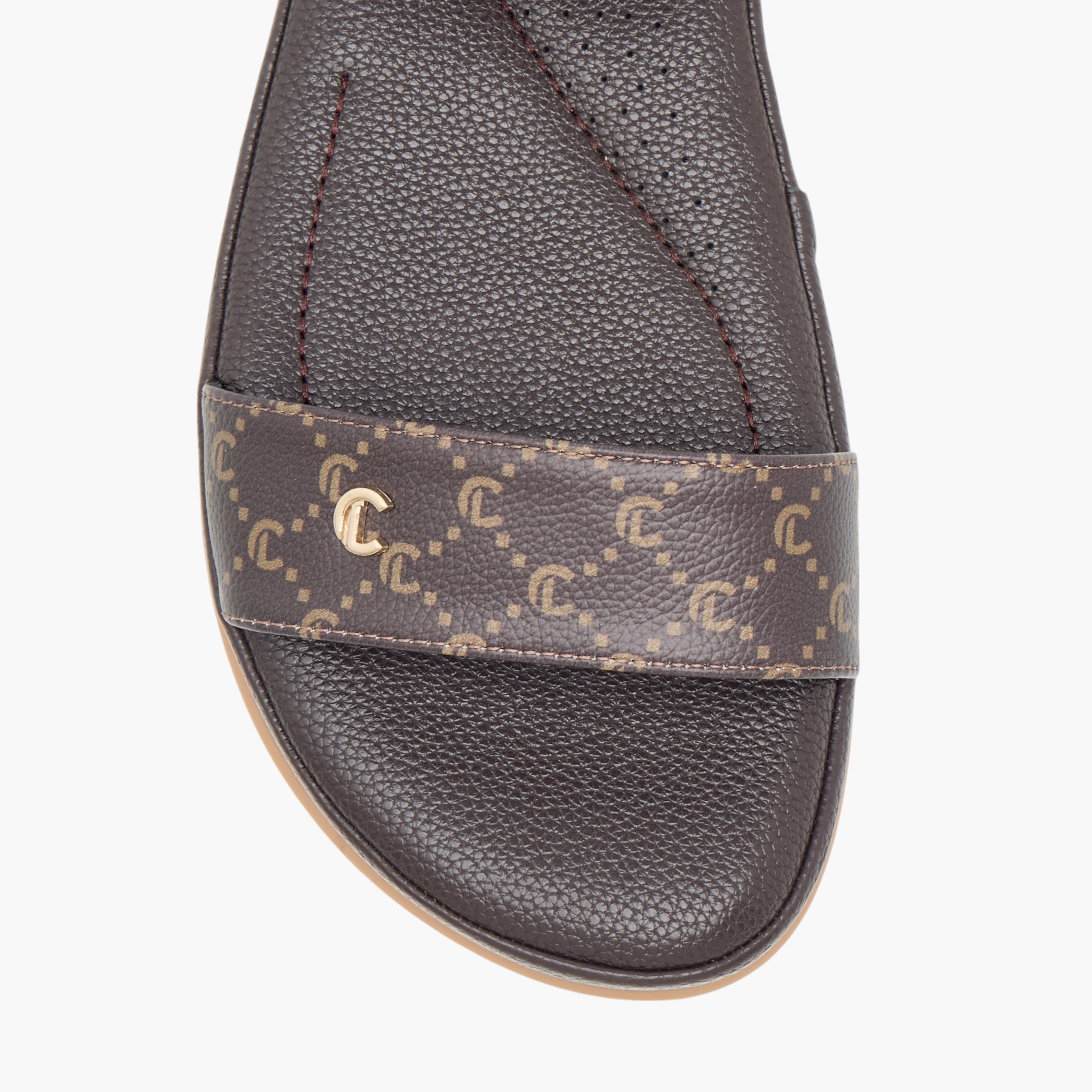 Le Confort Monogram Print Comfort Sandals-women-shoes-flats-sandals-image-3
