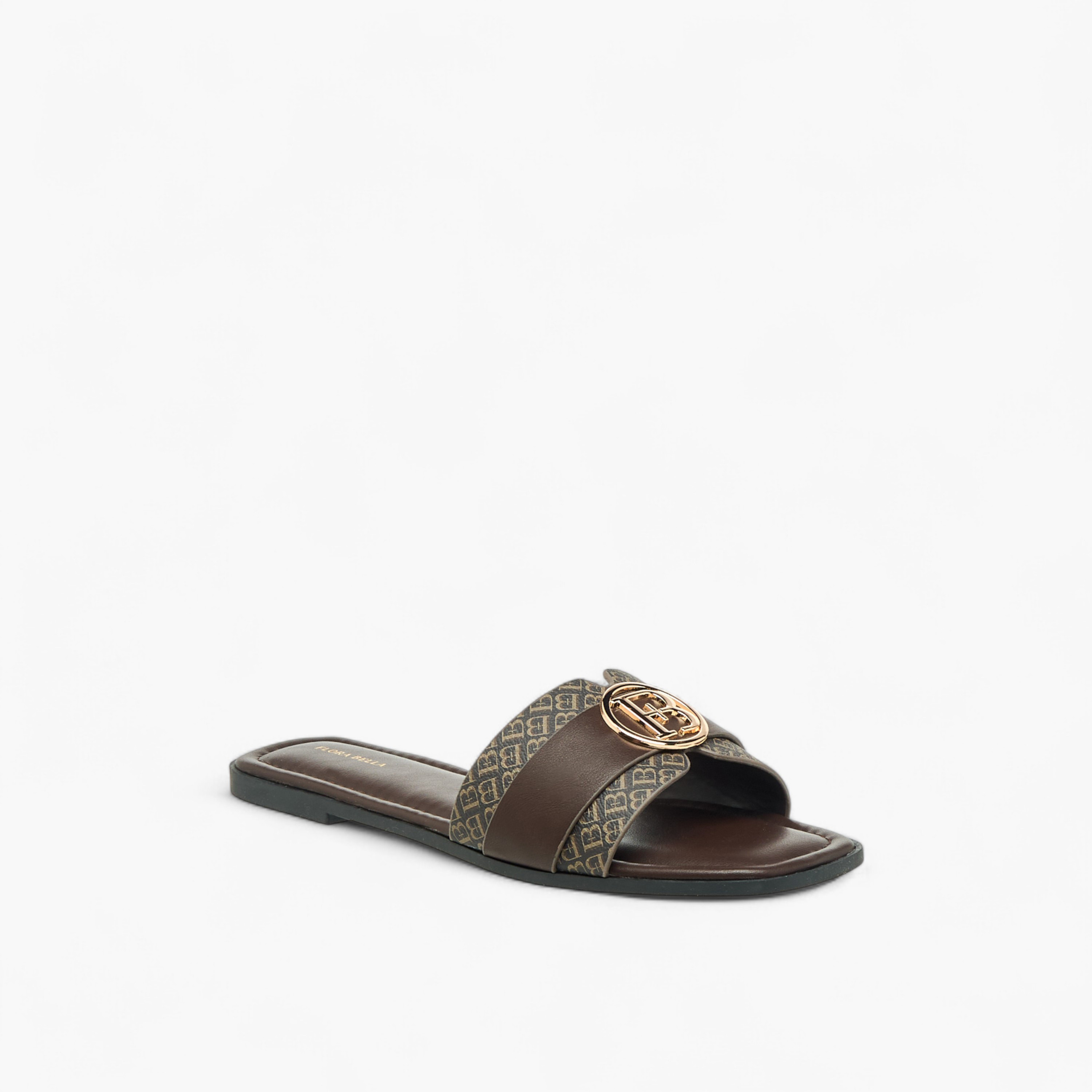Flora Bella Women Monogram Print Slides-women-shoes-flats-sandals-image-2