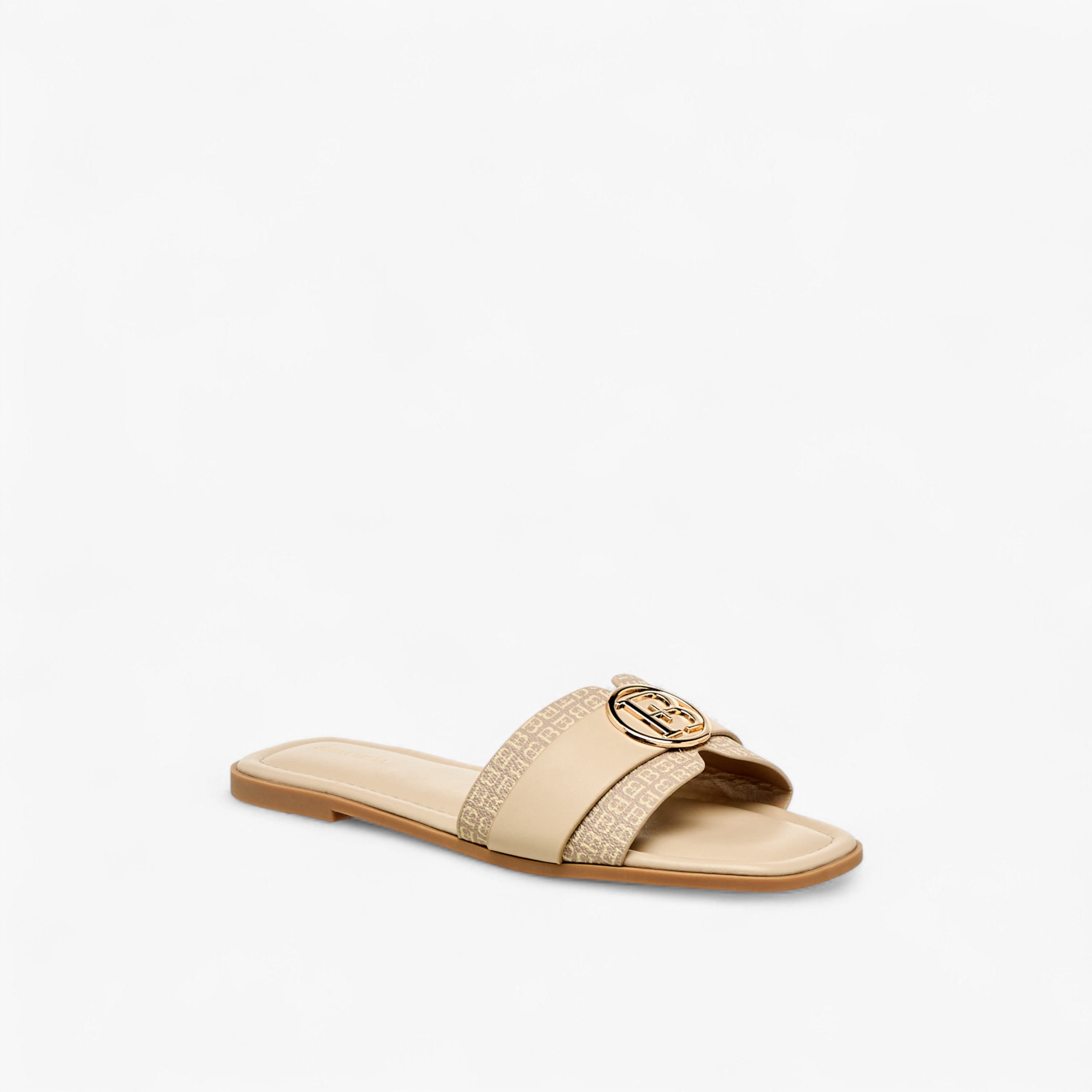 Flora Bella Women Monogram Print Slides-women-shoes-flats-sandals-image-2