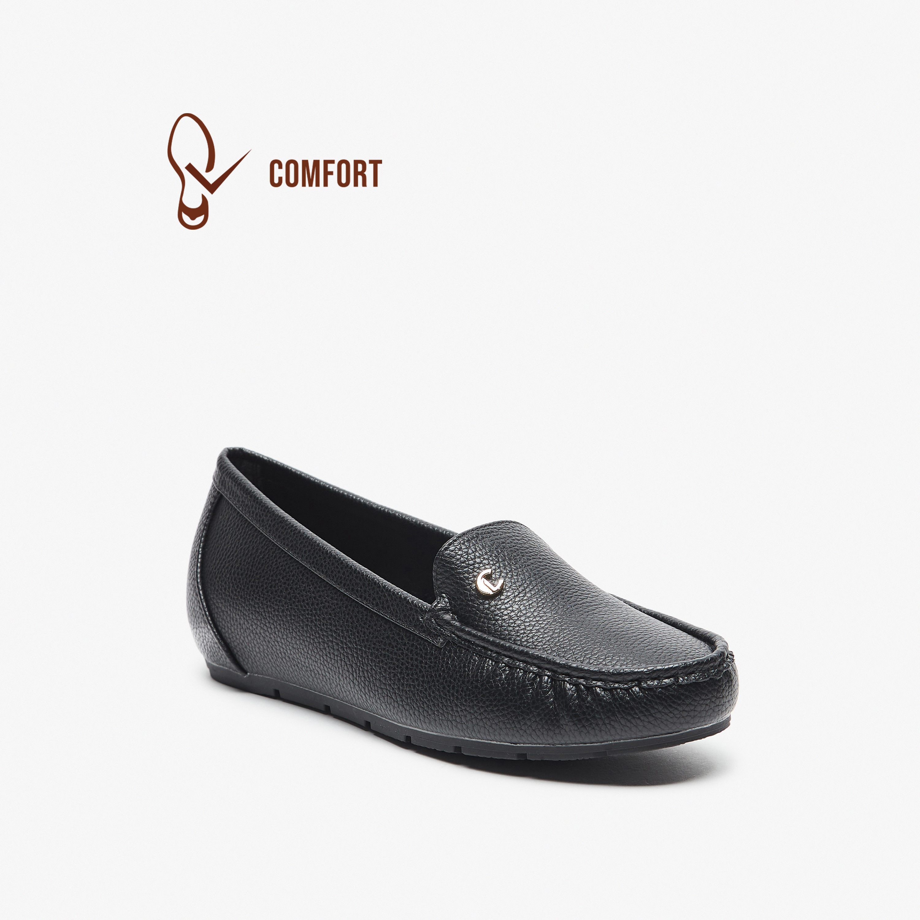 حذاء سهل الارتداء بارز الملمس من لو كونفورت-women-shoes-flats-loafers-image-1