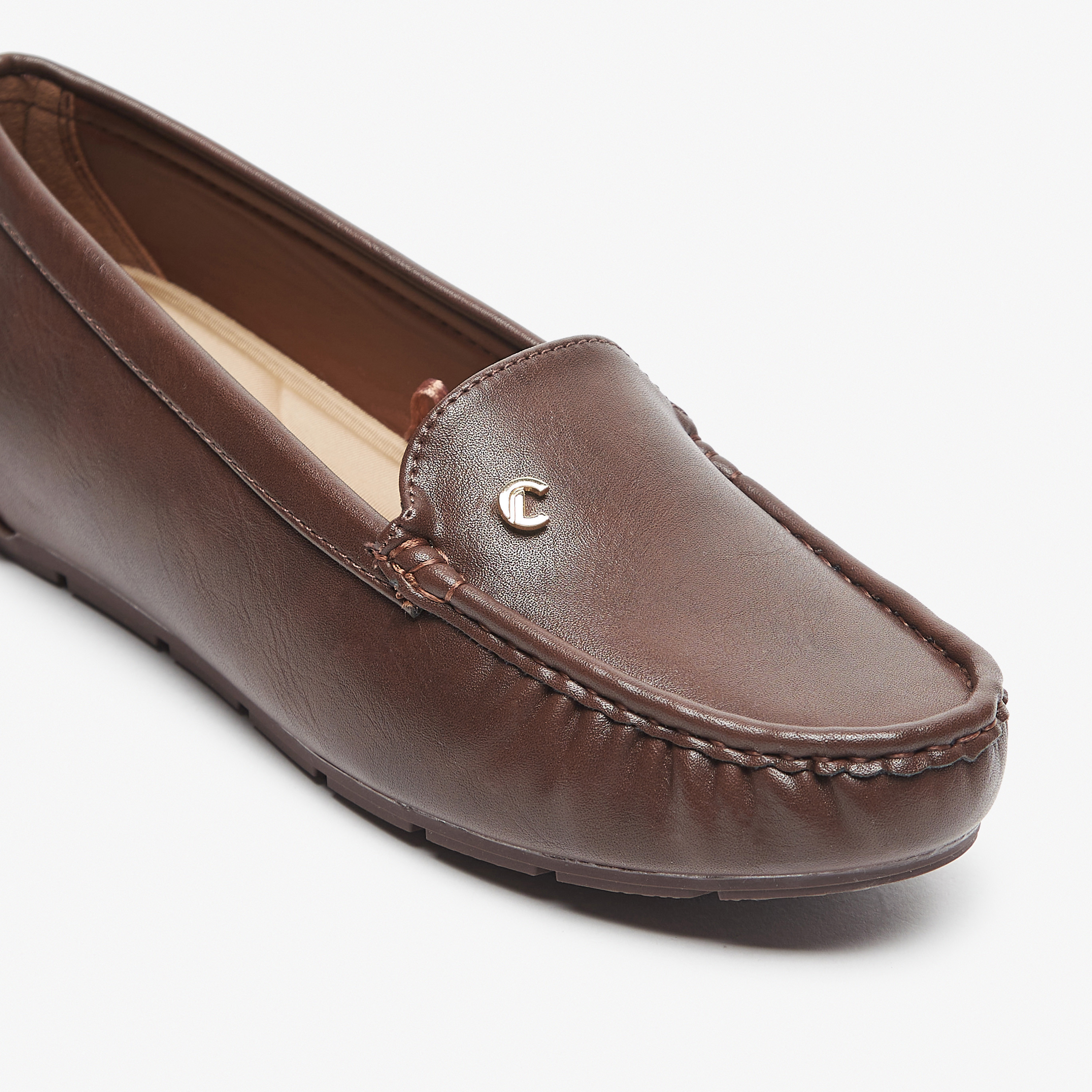 حذاء سهل الارتداء بارز الملمس من لو كونفورت-women-shoes-flats-loafers-image-5