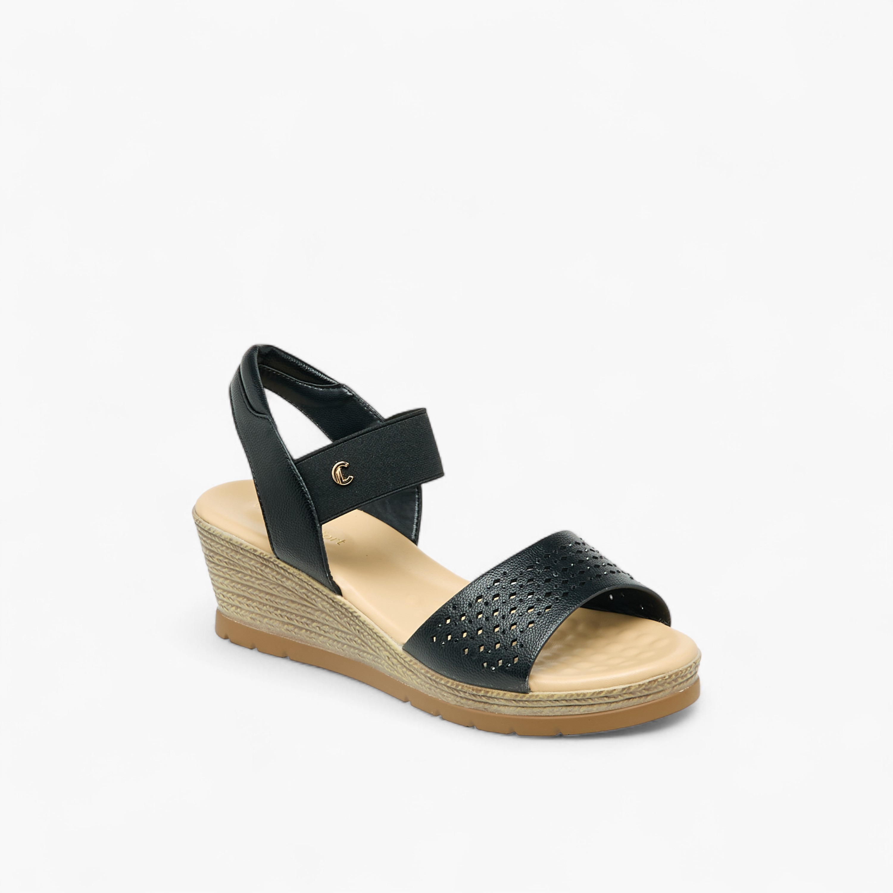 Le Confort Women Wedge Heel Slingback Sandals-women-shoes-sandals-heeled-image-2