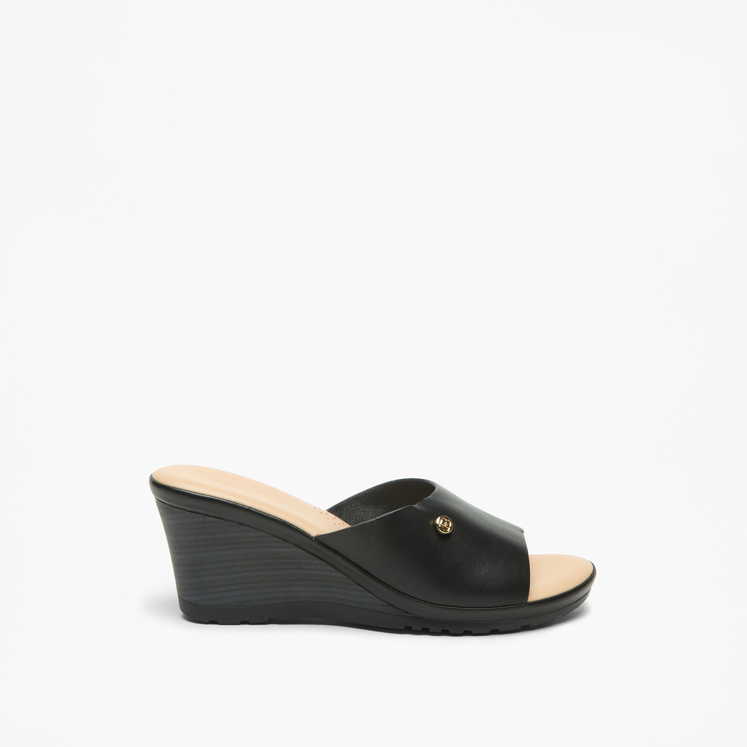 Flora Bella Logo Accent Slip-On Sandals with Wedge Heels-women-shoes-sandals-heeled-image-8