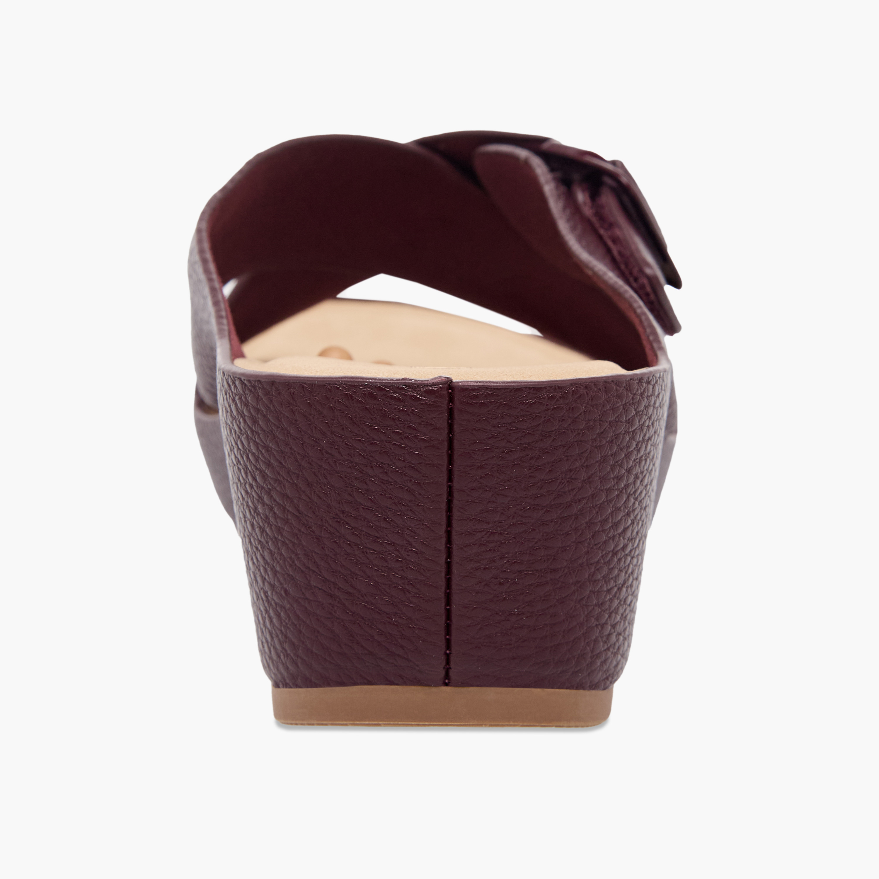 Le Confort Women Textured Cross Strap Wedge Sandals-women-shoes-sandals-heeled-image-8