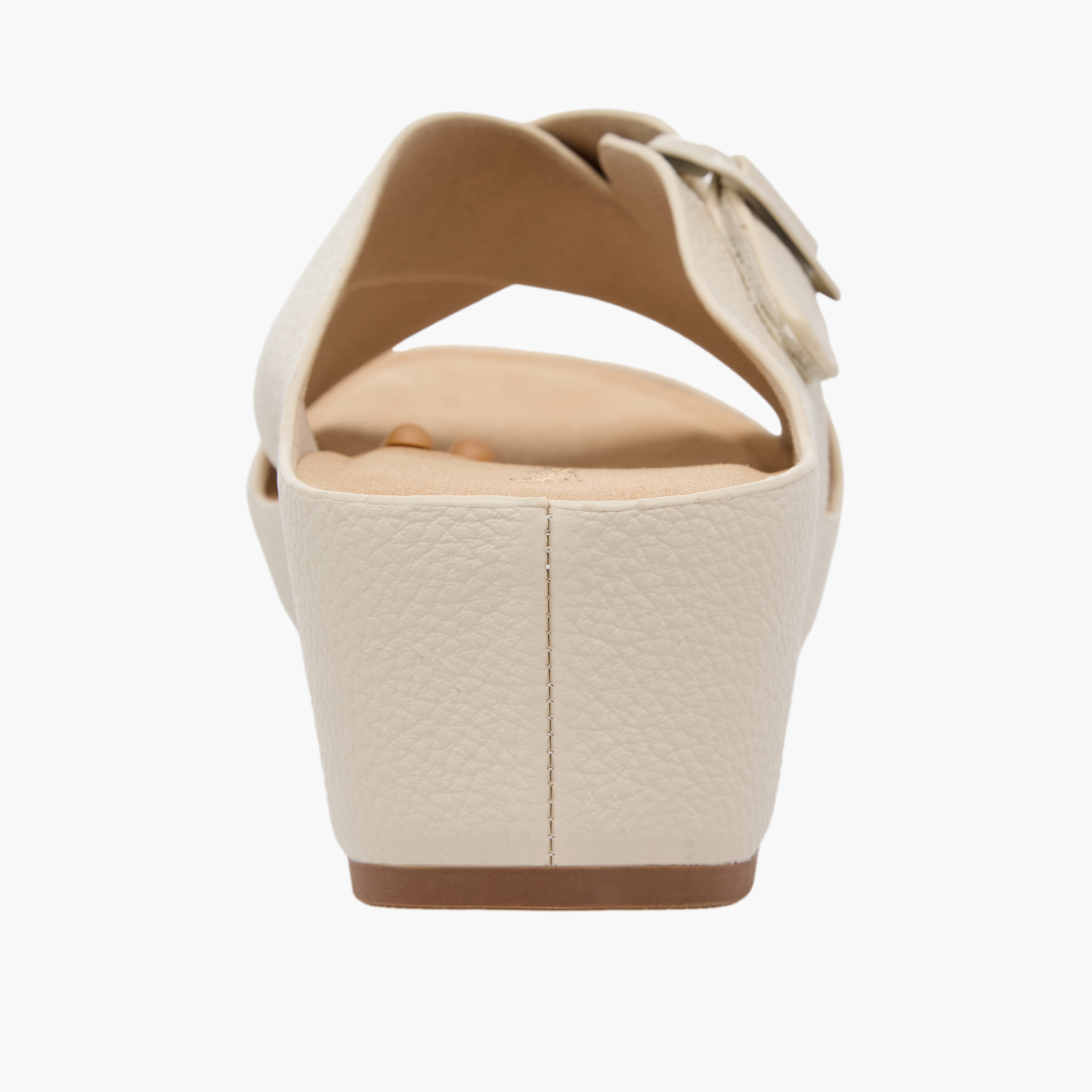 Le Confort Women Textured Cross Strap Wedge Sandals-women-shoes-sandals-heeled-image-8