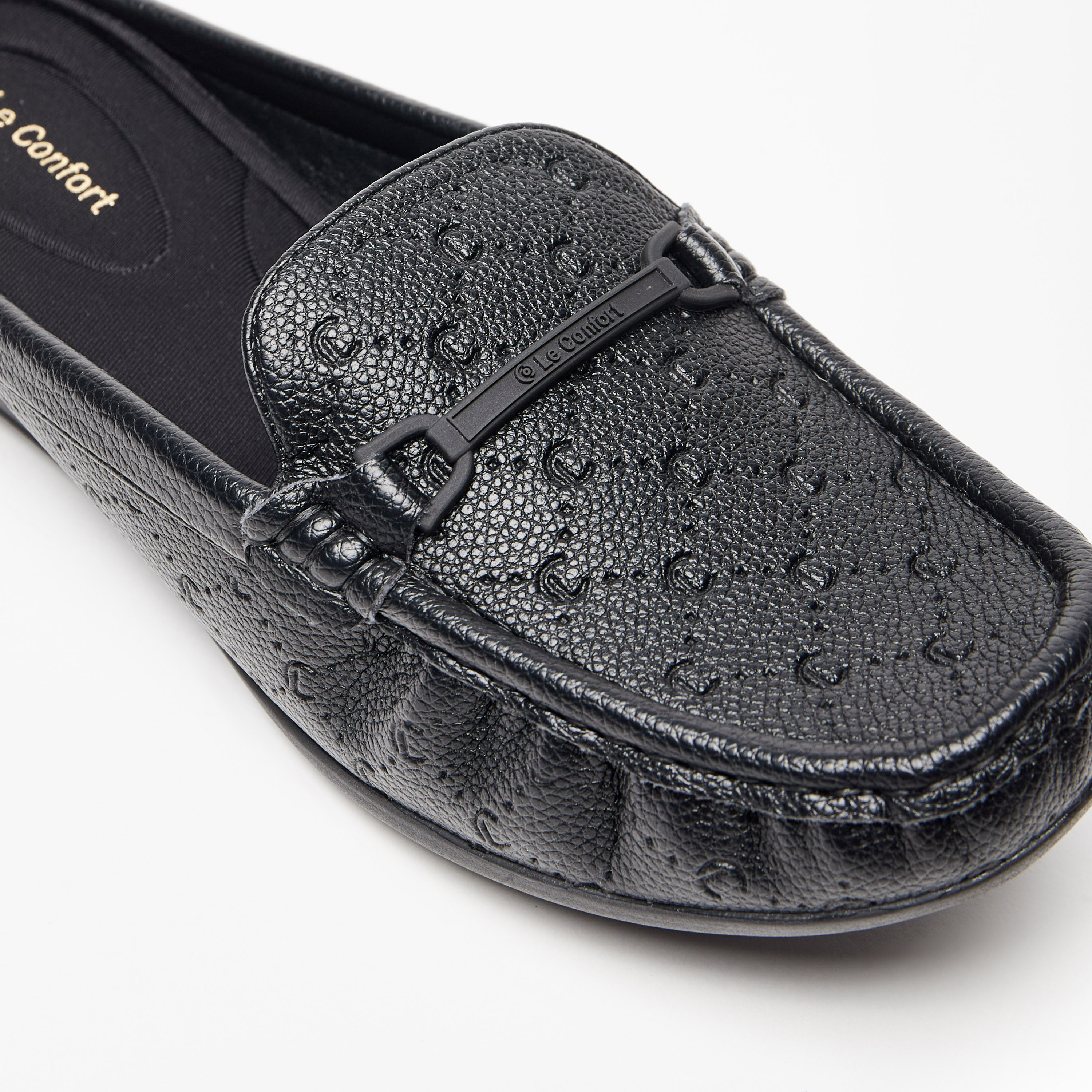 Le Confort Monogram Embossed Slip-On Mules-women-shoes-loafersandmoccasins-image-5