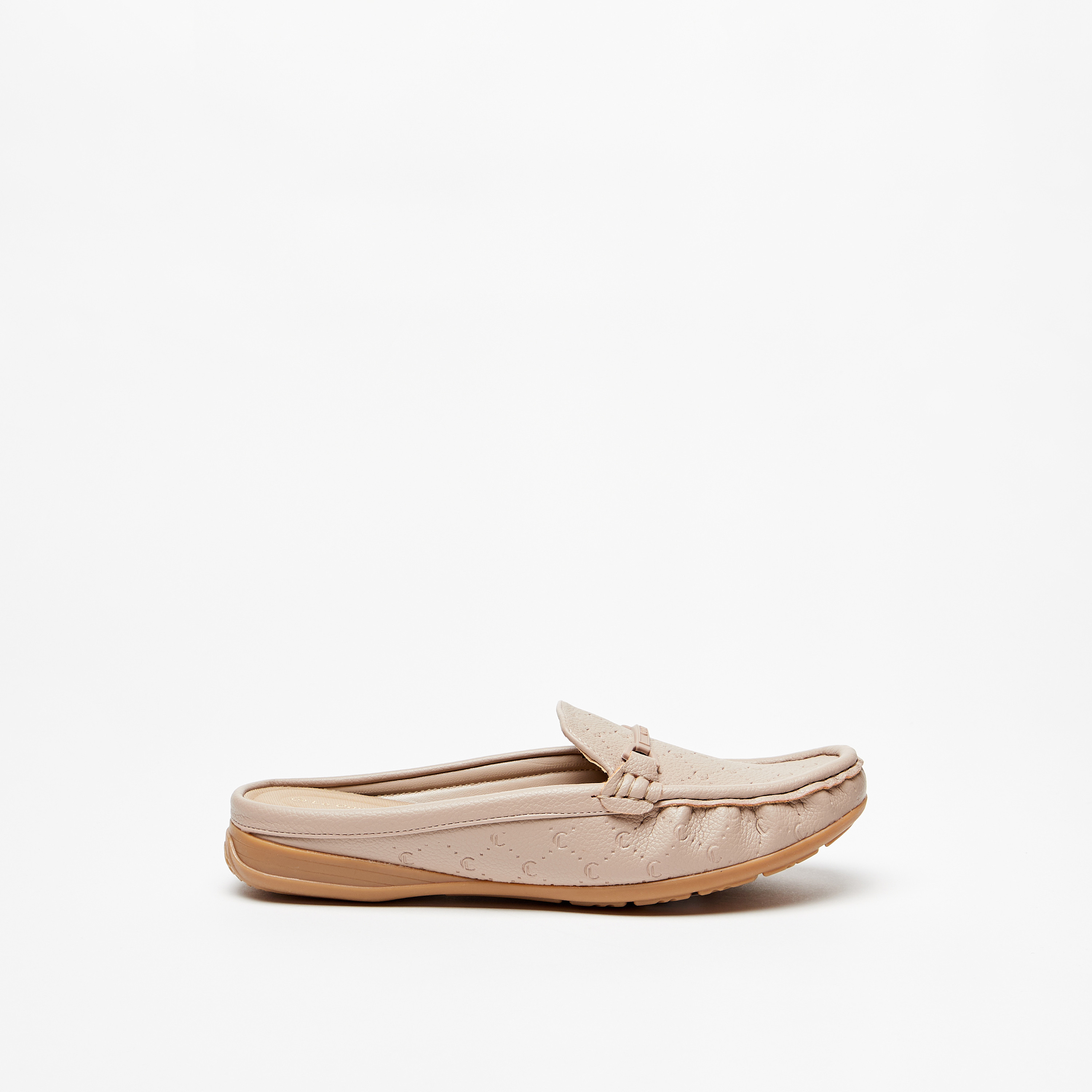 Le Confort Monogram Embossed Slip-On Mules-women-shoes-loafersandmoccasins-image-9