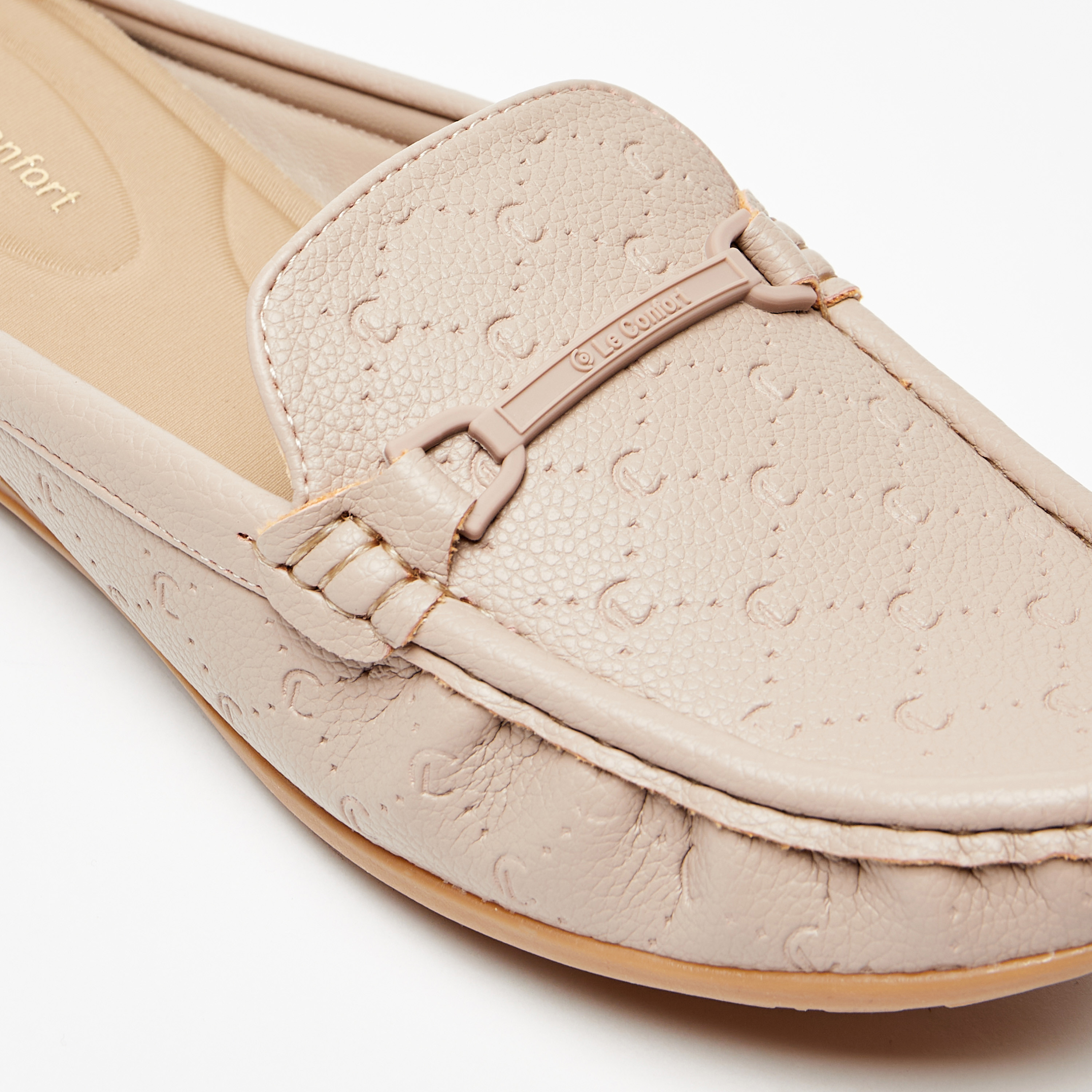 Le Confort Monogram Embossed Slip-On Mules-women-shoes-loafersandmoccasins-image-11