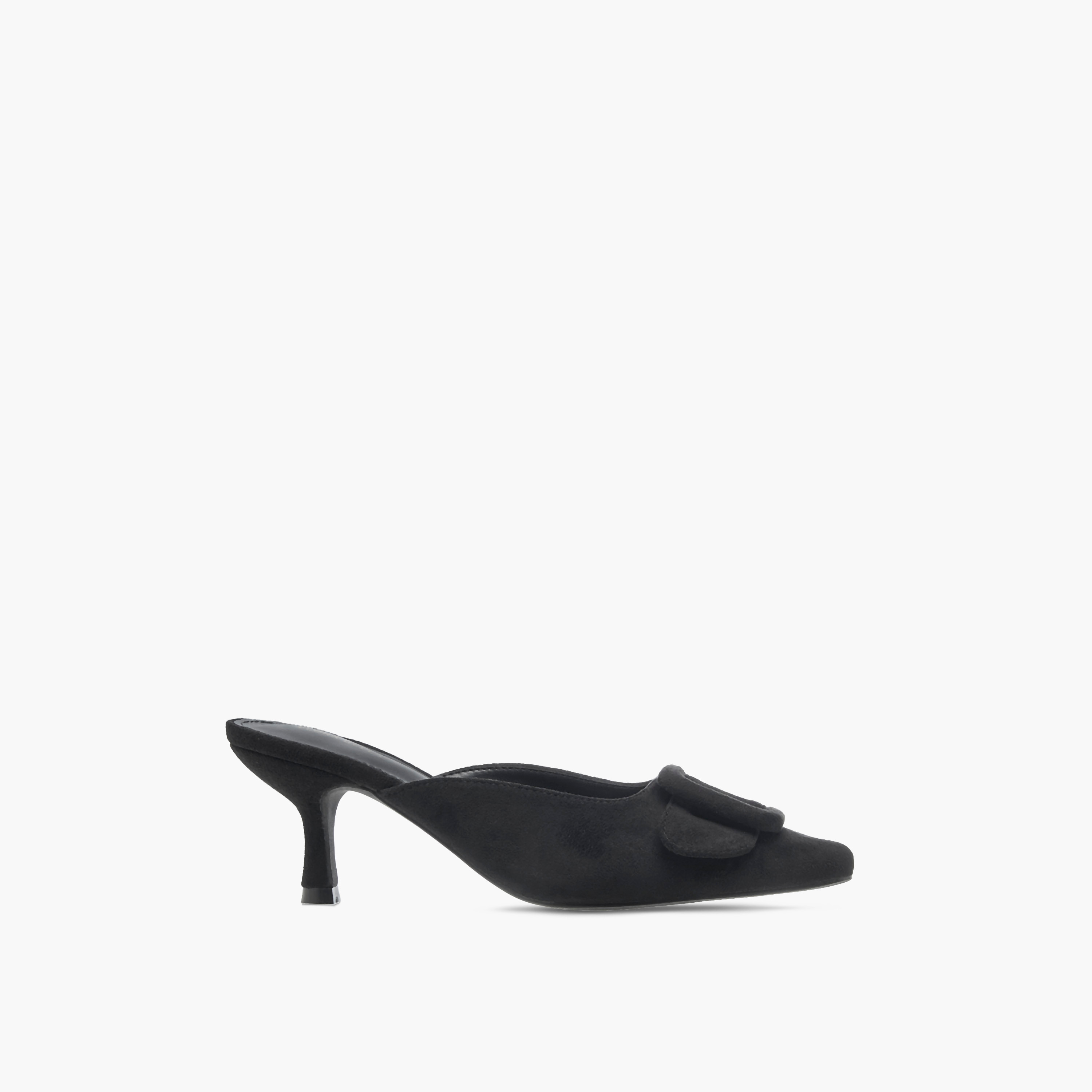 Flora Bella Textured Pointed Toe Sandals with Buckle Detail and Kitten Heels-women-shoes-heels-image-8