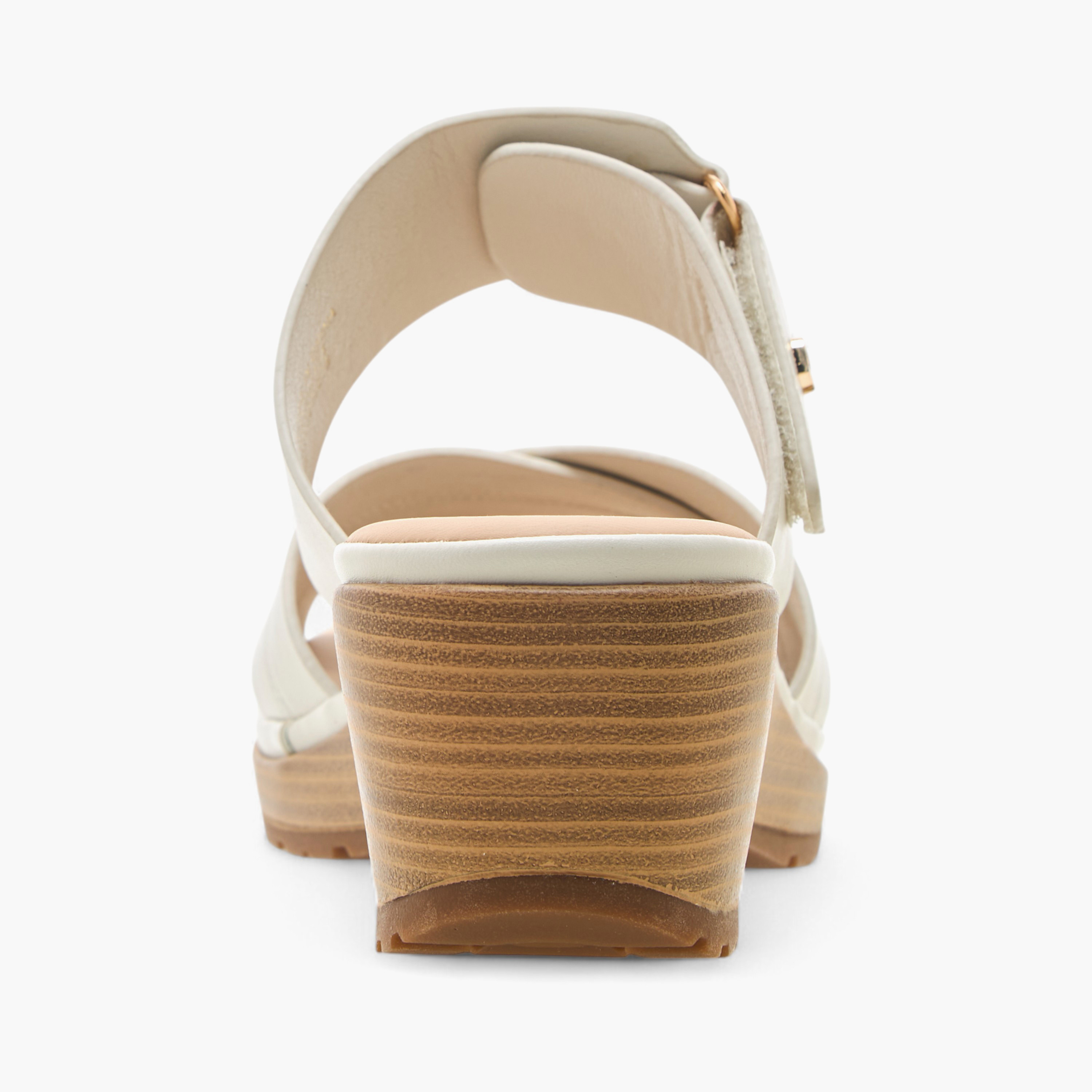 Flora Bella Textured Cross Strap Sandals with Wedge Heels-women-shoes-sandals-heeled-image-5