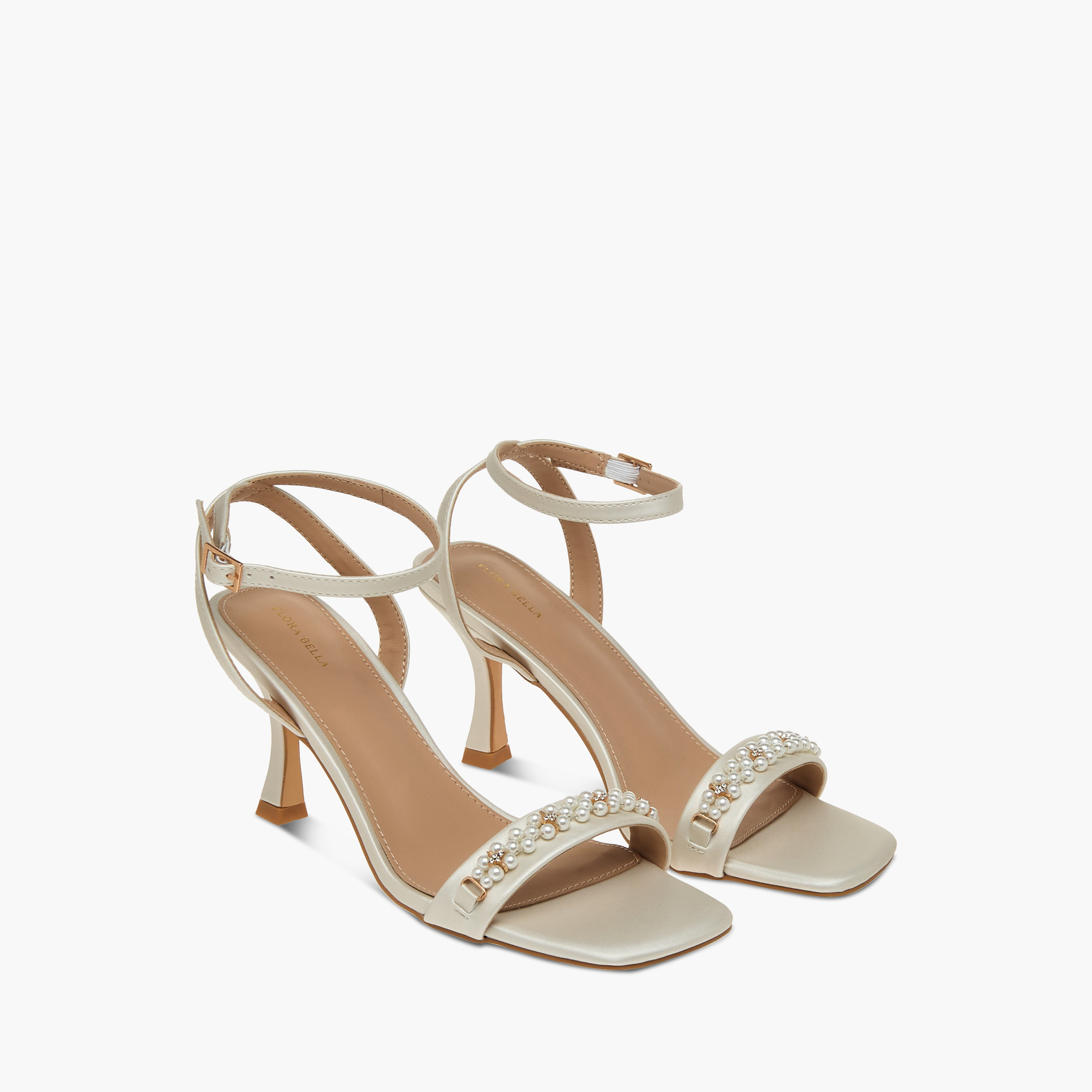 Flora Bella Pearl Embellished Slip-On Stiletto Sandals with Buckle Closure-women-shoes-sandals-heeled-image-1