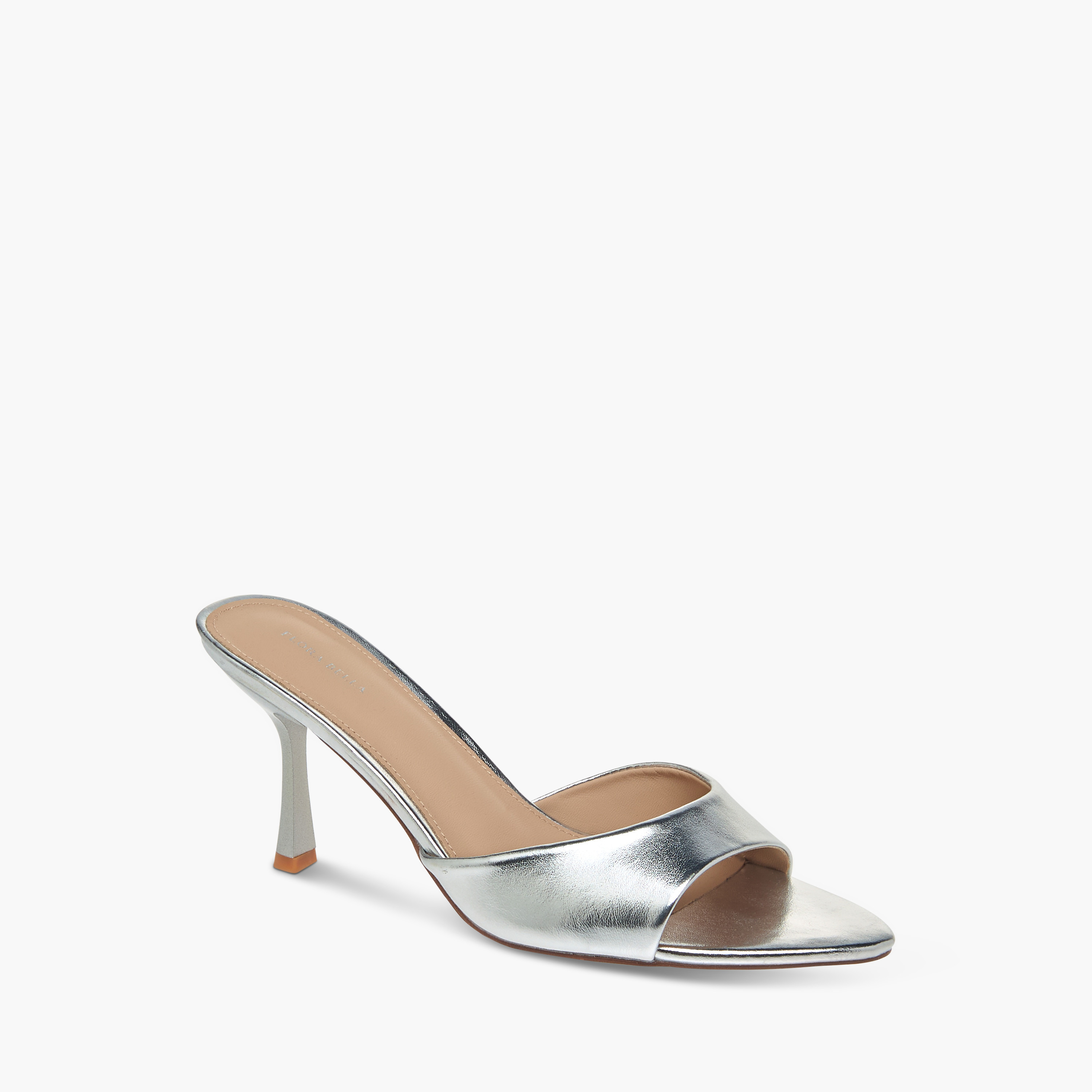 Flora Bella Metallic Slip-On Sandals with Flared Heels-women-shoes-sandals-heeled-image-2