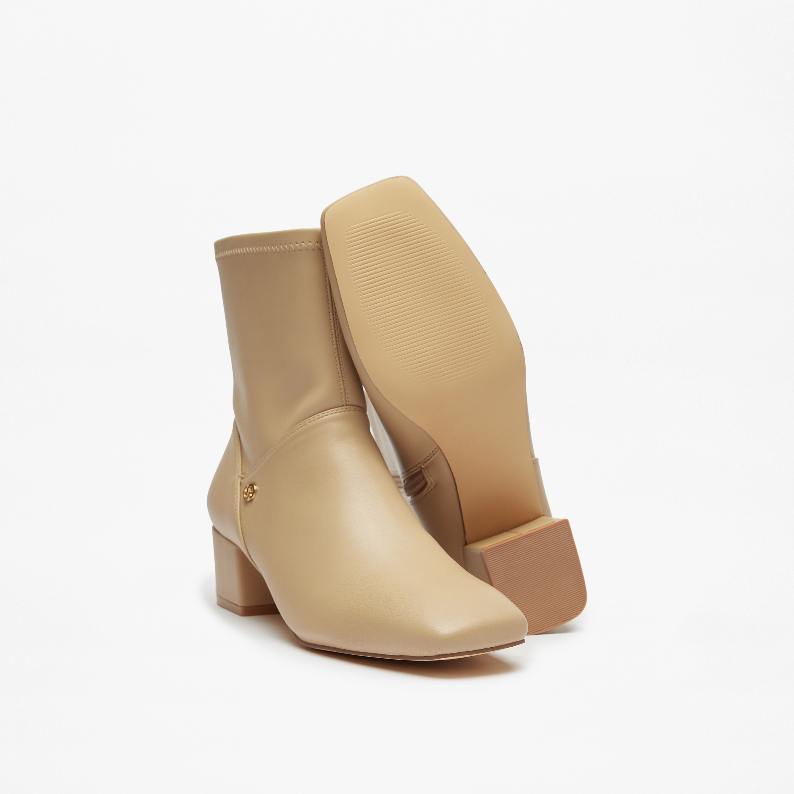 Celeste Women's Solid Boots with Zip Closure and Block Heels-women-shoes-boots-image-4