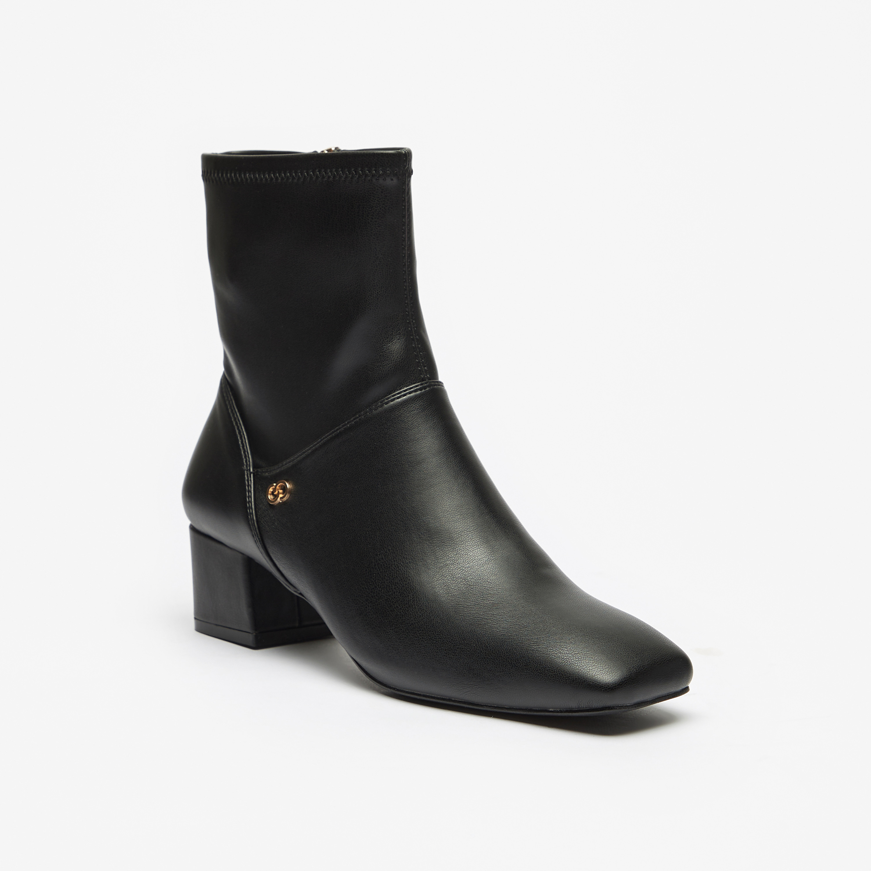 بوت بكعب سميك وسحاب إغلاق للنساء من سيليست-women-shoes-boots-image-1