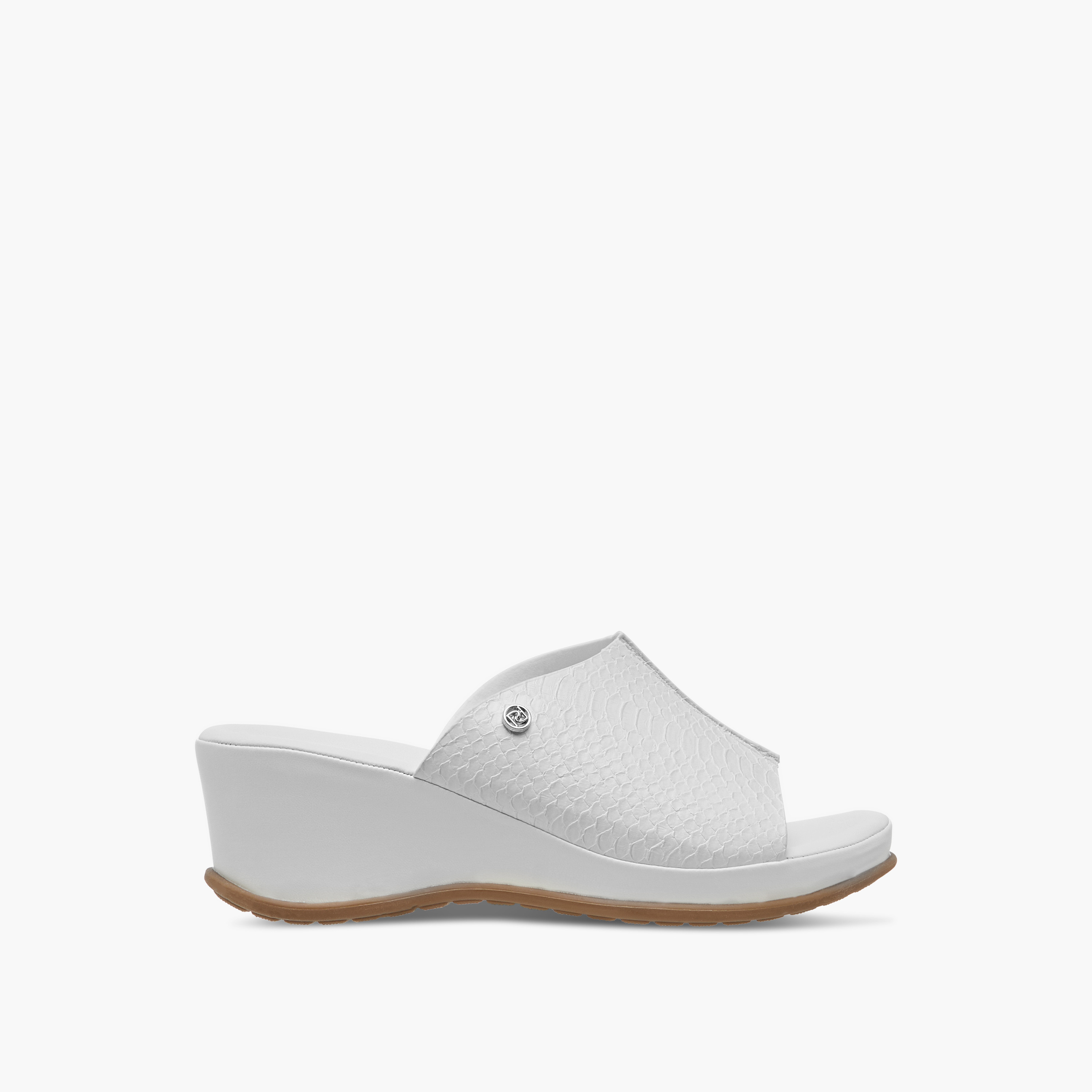 Paprika Textured Slip-On Comfort Sandals with Wedge Heel-women-shoes-sandals-heeled-image-3