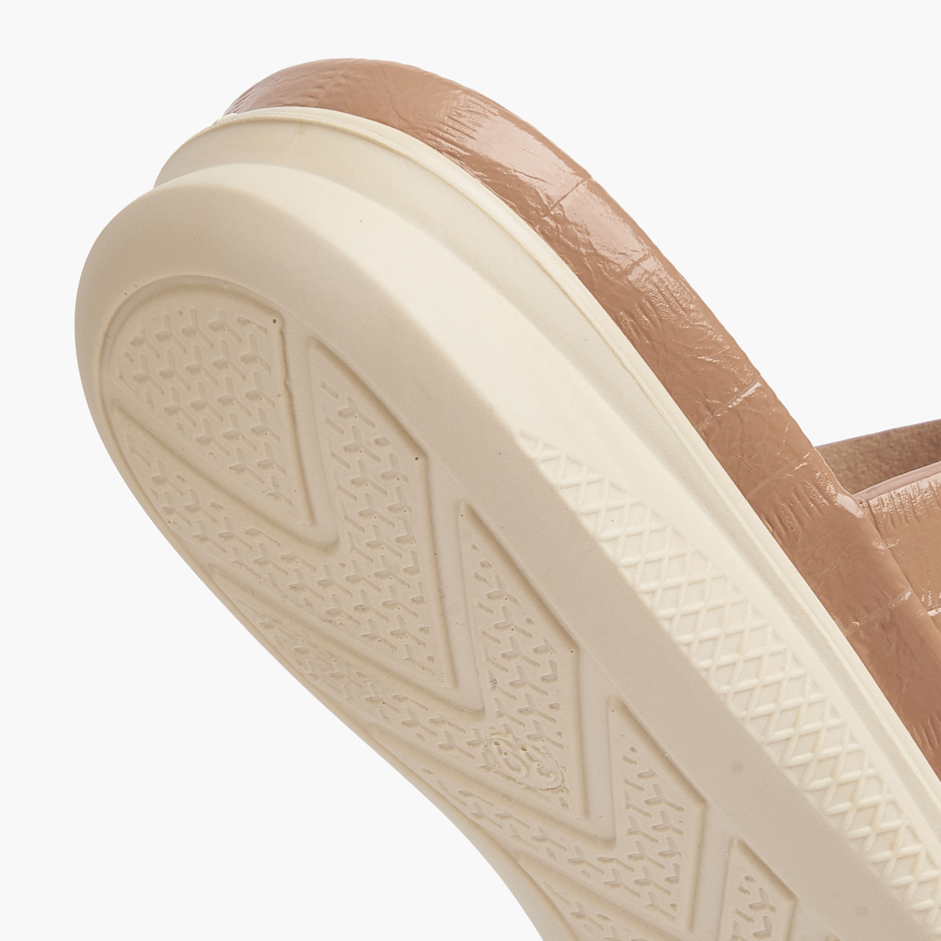Le Confort Textured Open Toe Slip-On Sandals-women-shoes-flats-sandals-image-5