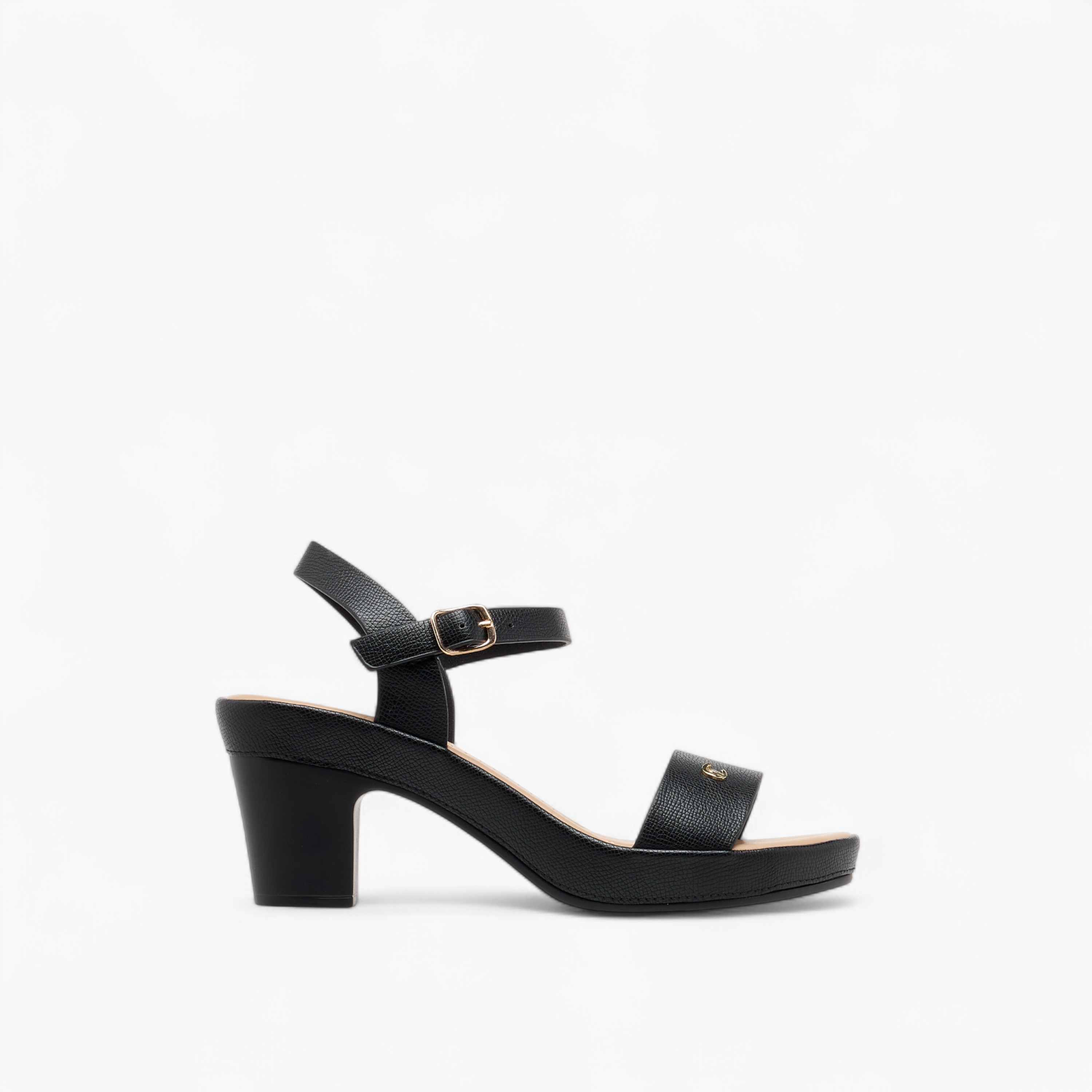 Le Confort Textured Strap Sandals with Block Heel-women-shoes-sandals-heeled-image-3