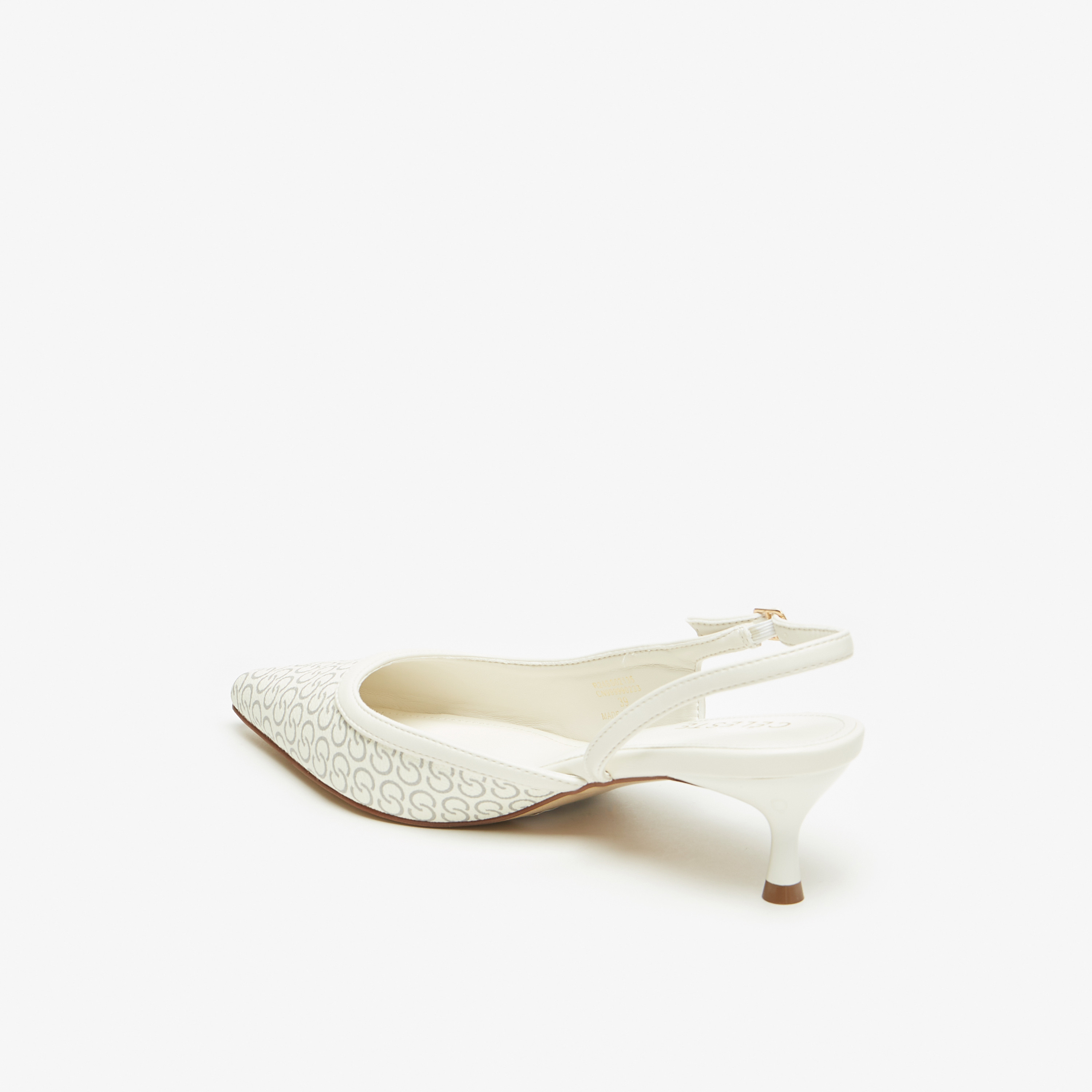حذاء بكعب صغير وإبزيم إغلاق وطبعات مونوجرام للنساء من سيليت-women-shoes-heels-image-2
