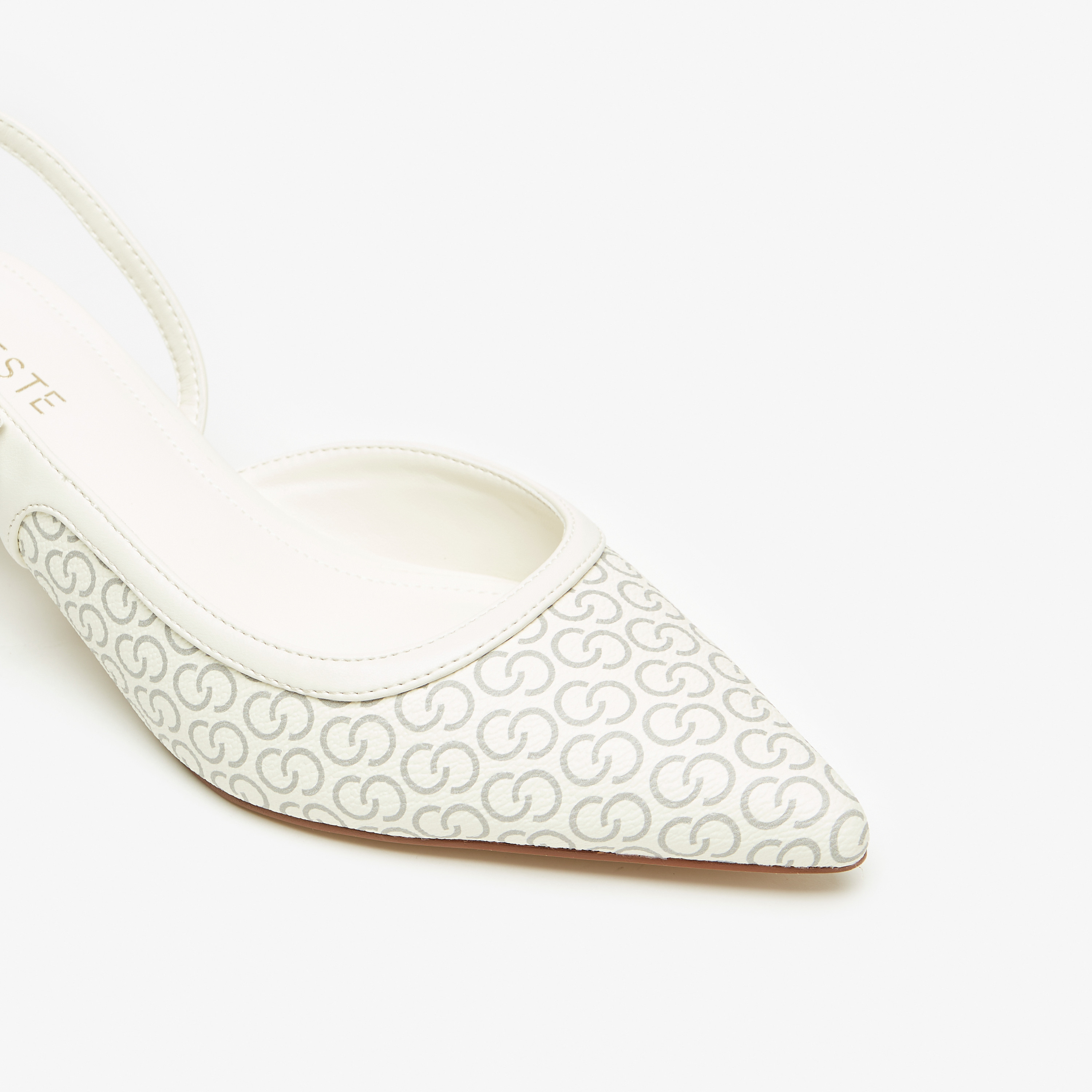 حذاء بكعب صغير وإبزيم إغلاق وطبعات مونوجرام للنساء من سيليت-women-shoes-heels-image-5