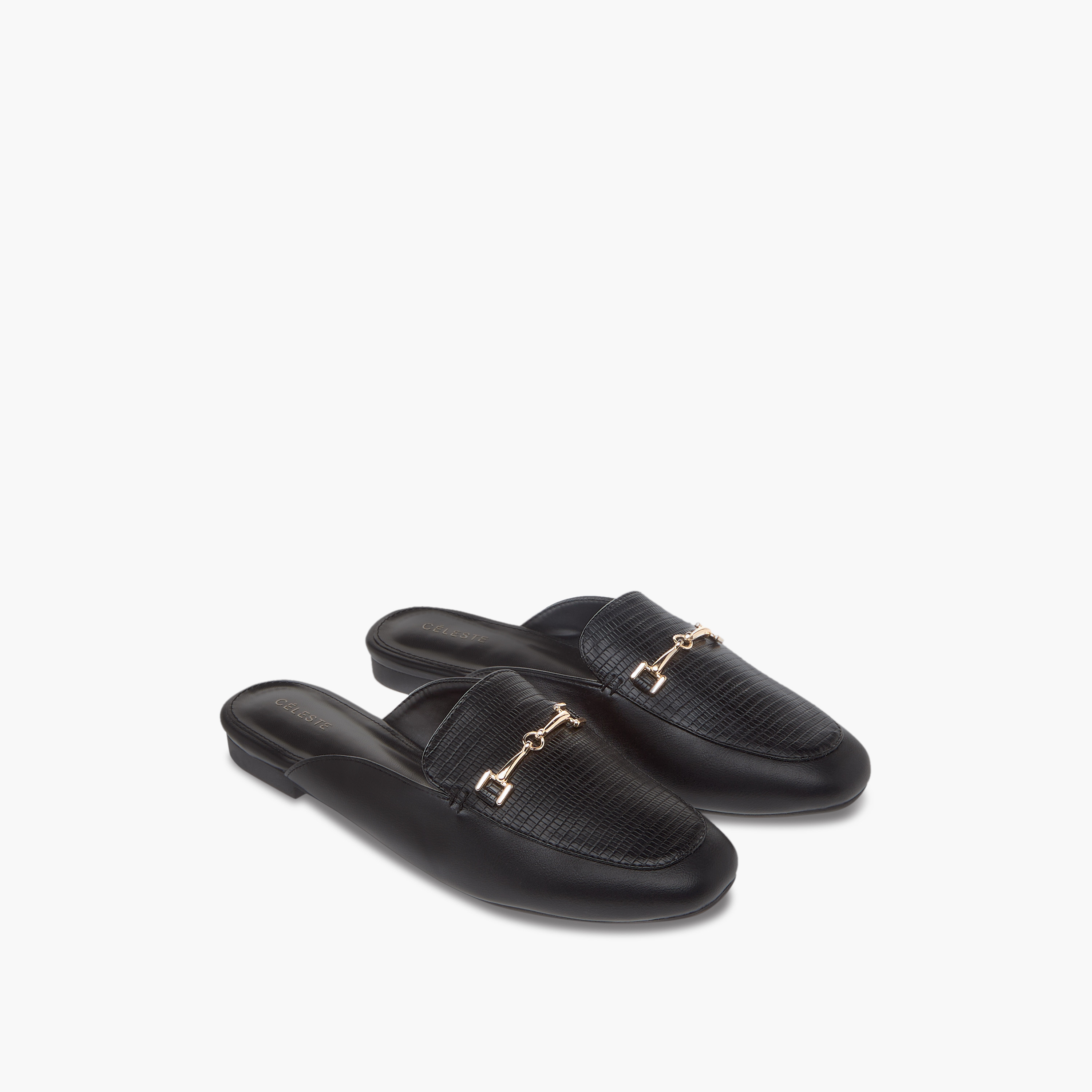حذاء نسائي بارز الملمس سهل الارتداء من سيليست-women-shoes-flats-mules-image-1