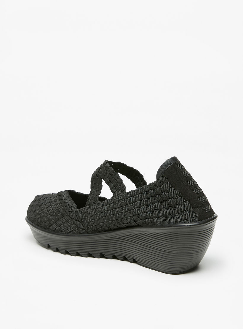 Flora Bella Textured Comfort Slip-On Shoes with Wedge Heels-women-shoes-heels-image-2