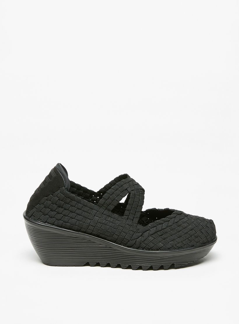 Flora Bella Textured Comfort Slip-On Shoes with Wedge Heels-women-shoes-heels-image-3