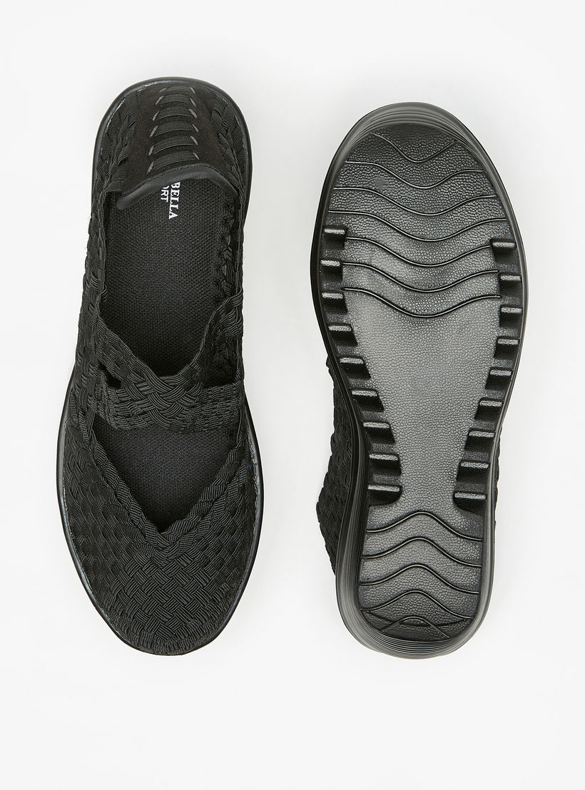 Flora Bella Textured Comfort Slip-On Shoes with Wedge Heels-women-shoes-heels-image-4