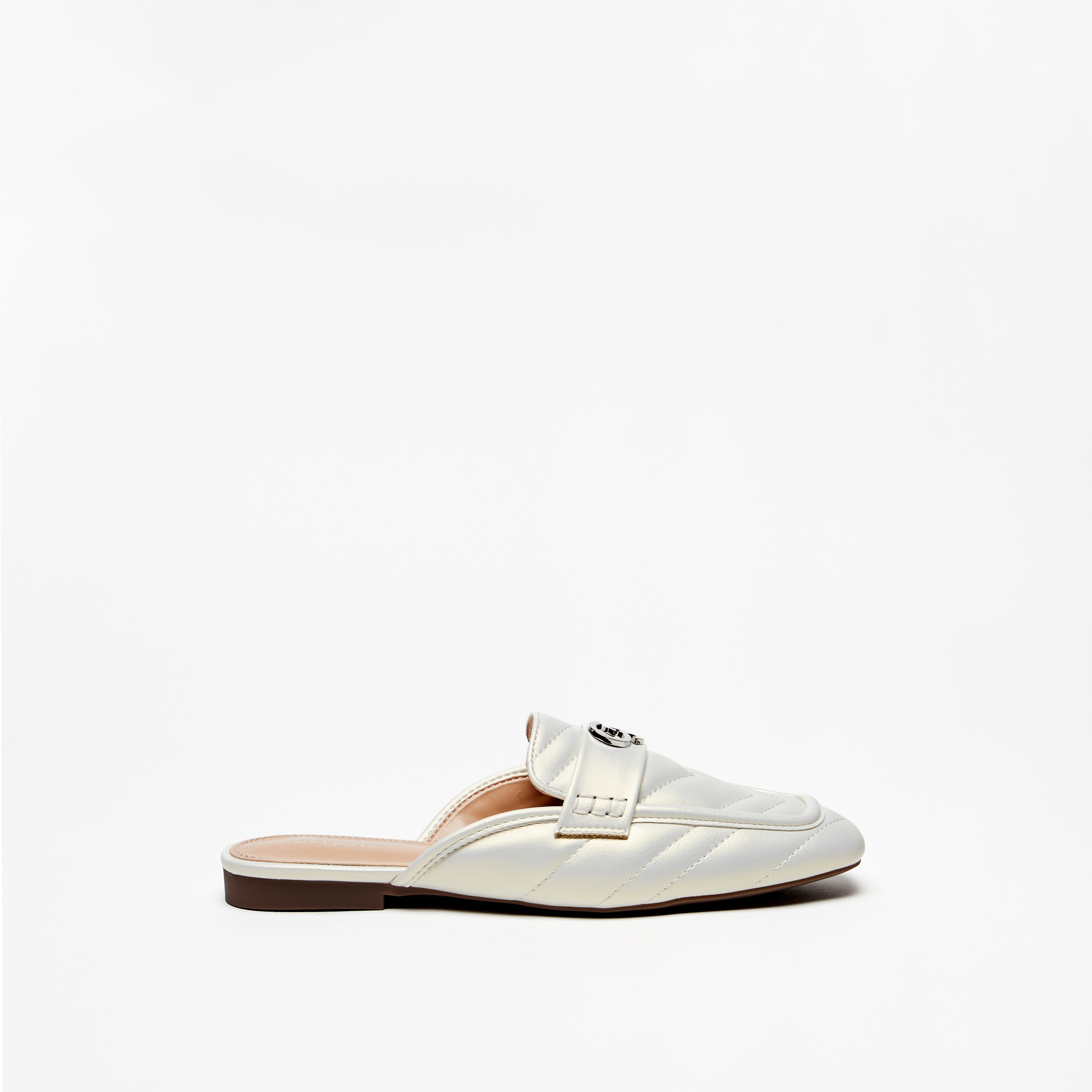 Celeste Women's Quilted Slip-On Mules-women-shoes-flats-mules-image-2