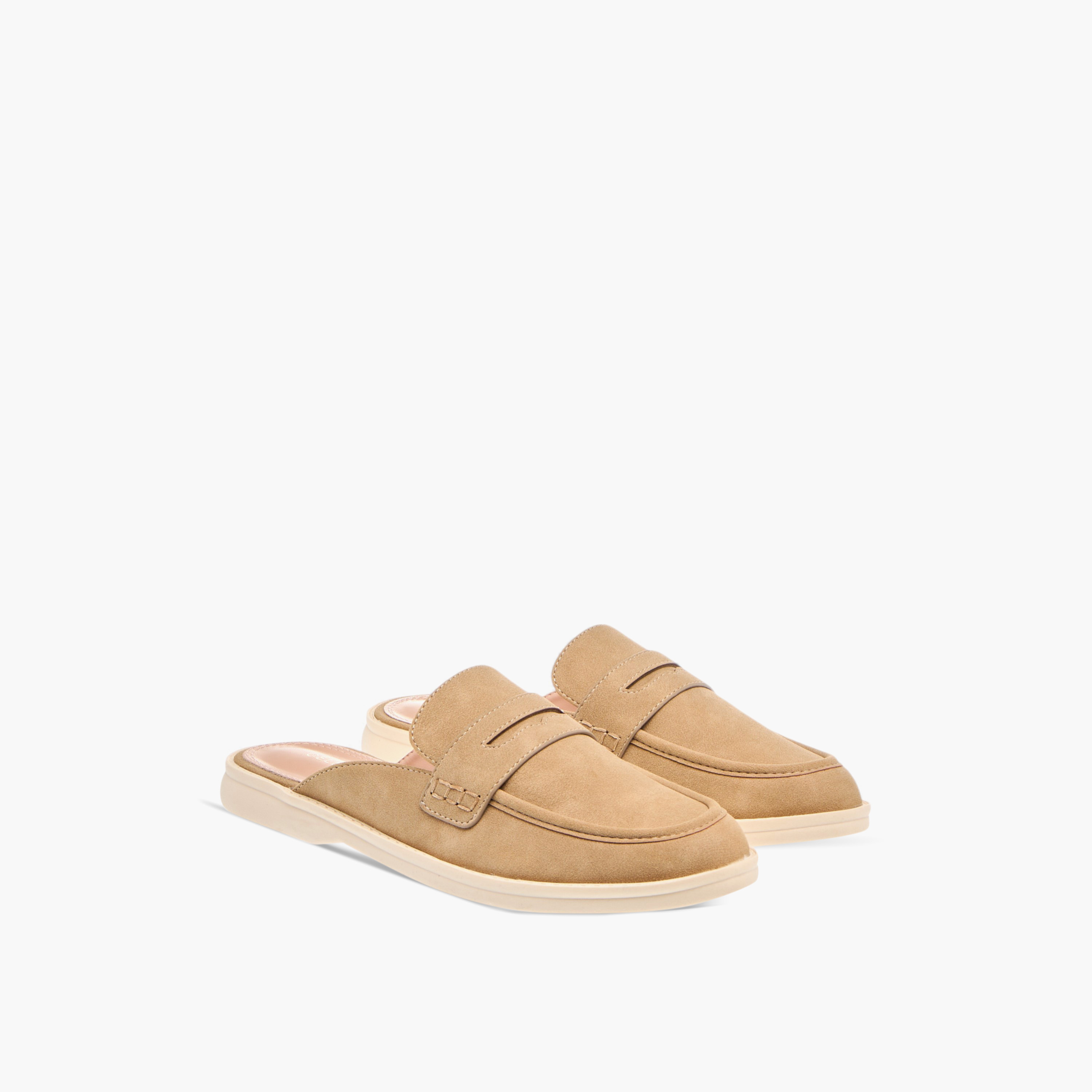 حذاء ميول سادة سهل الارتداء للنساء من سيليست-women-shoes-flats-mules-image-1